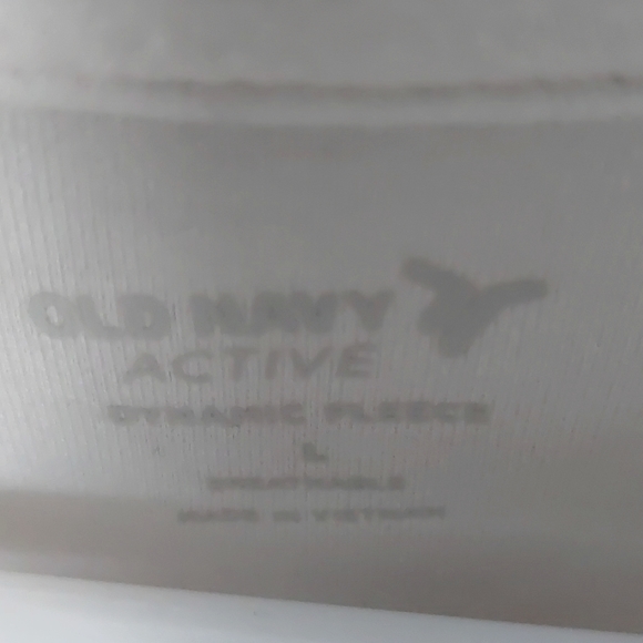 Size Large, Old Navy Active, White hooded sweatshirt. - Picture 3 of 4